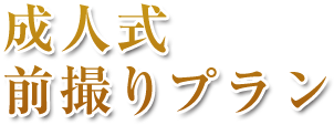 成人式 前撮りプラン